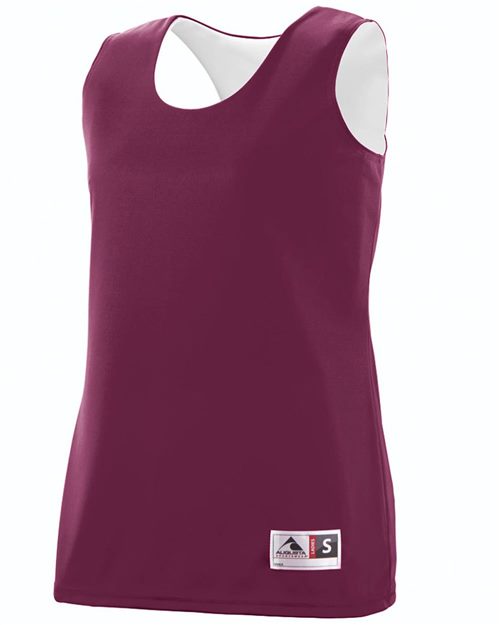 Women's Reversible Wicking Tank Top - Royal/ Gold Front