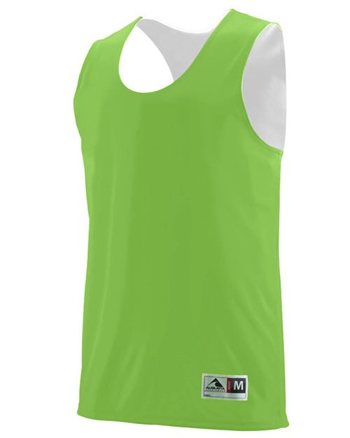 Unisex Reversible Wicking Tank Top - Navy/ Gold Front