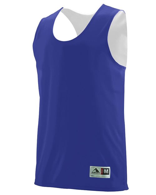 Youth Reversible Wicking Tank Top - Red/ Black Front