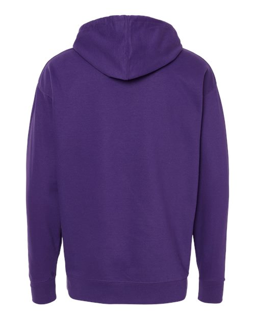 Unisex Midweight Hooded Sweatshirt - Purple Back