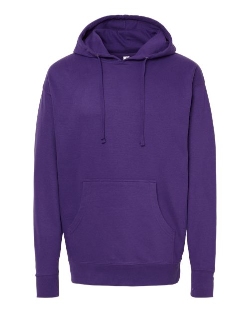 Unisex Midweight Hooded Sweatshirt - Purple Front