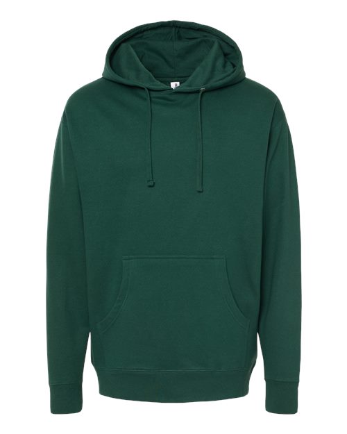 Unisex Midweight Hooded Sweatshirt - Forest Green Front