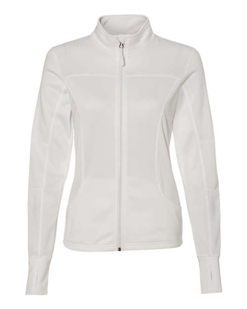 Women's Poly-Tech Full-Zip Track Jacket - White Front