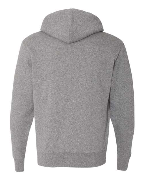 Unisex Sherpa-Lined Hooded Sweatshirt - Salt & Pepper Back