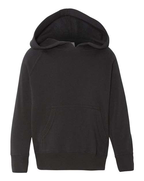 Toddler Special Blend Hooded Raglan Sweatshirt - Black Front