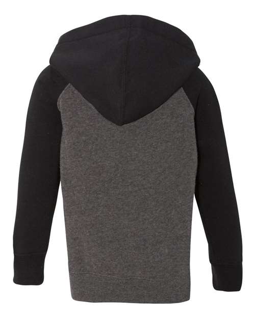 Toddler Special Blend Hooded Raglan Sweatshirt - Carbon/ Black Back