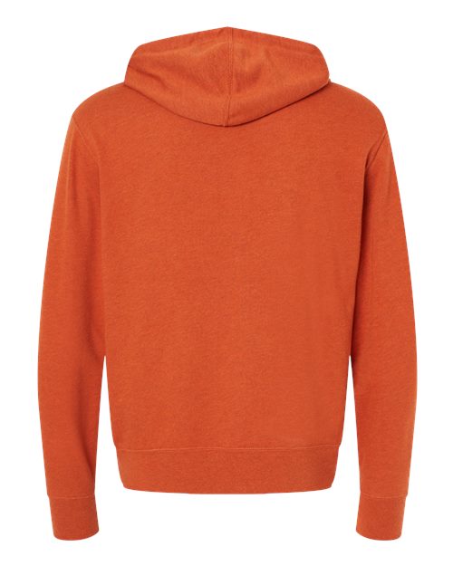 Unisex Midweight French Terry Hooded Sweatshirt - Burnt Orange Heather Back