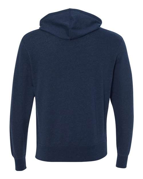 Unisex Midweight French Terry Hooded Sweatshirt - Navy Heather Back