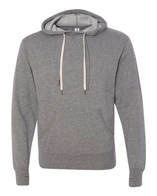 Unisex Midweight French Terry Hooded Sweatshirt - Salt & Pepper Front