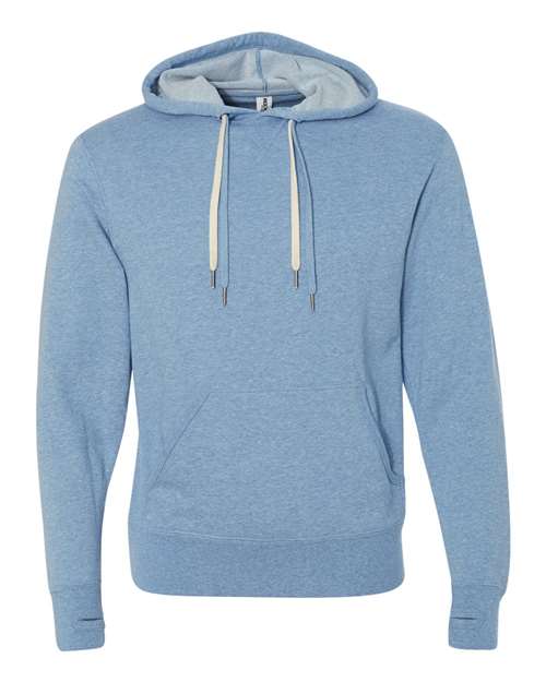 Unisex Midweight French Terry Hooded Sweatshirt - Sky Heather Front
