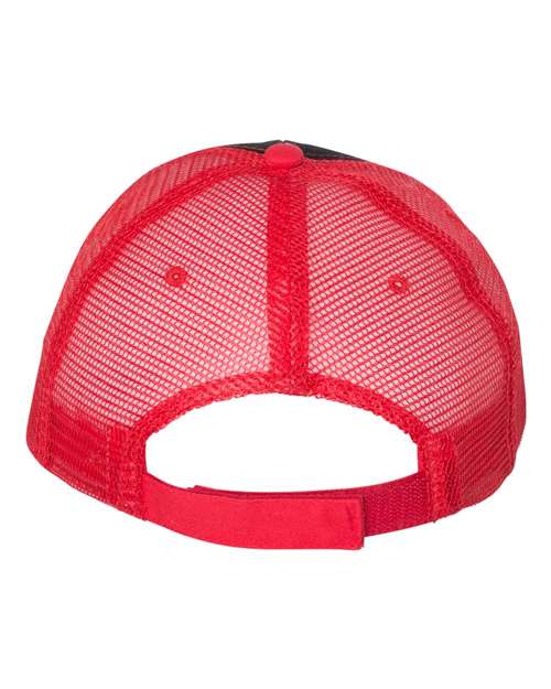 Sandwich Trucker Cap - Black/ Red Back