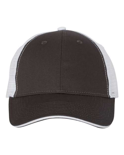 Sandwich Trucker Cap - Charcoal/ White Front