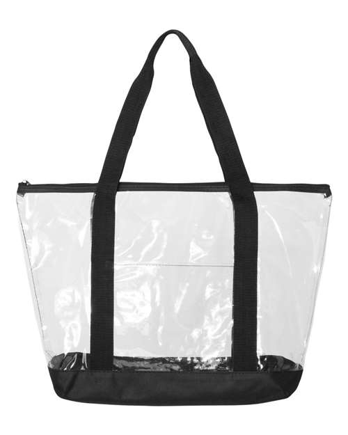 Clear Boat Tote - Black Front