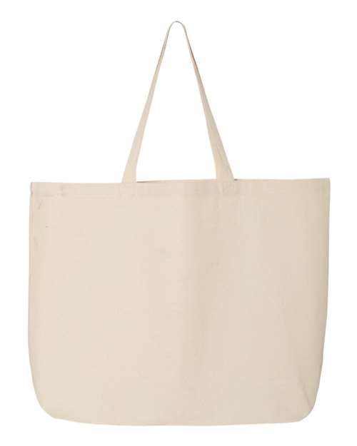 Q-Tees 25L Jumbo Tote - Natural Front