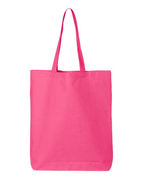 Q-Tees 12L Economical Tote - Hot Pink Front