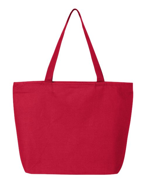 25L Zippered Tote - Red Back