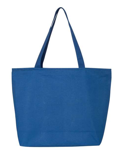 25L Zippered Tote - Royal Front