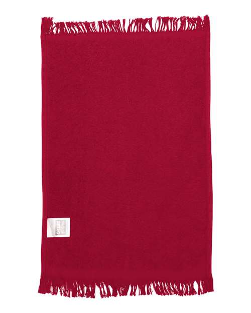 Fringed Fingertip Towel - Red Back
