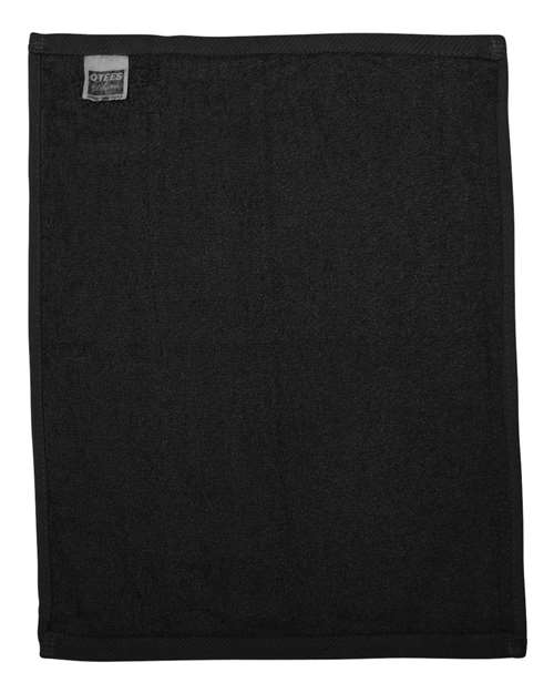 Q-Tees Hemmed Fingertip Towel - Back