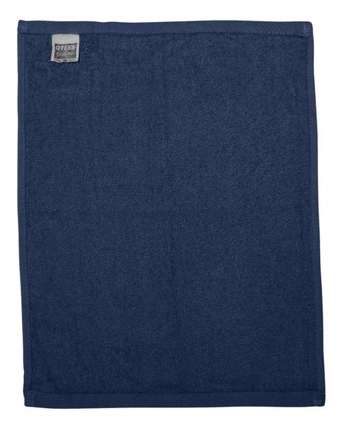 Hemmed Fingertip Towel - Navy Back