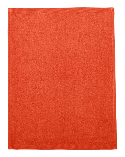 Hemmed Fingertip Towel - Orange Front
