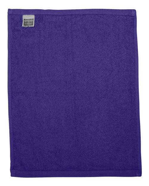 Hemmed Fingertip Towel - Purple Back