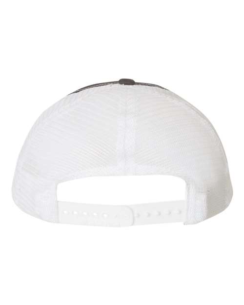 Garment-Washed Trucker Cap - Charcoal/ White Back