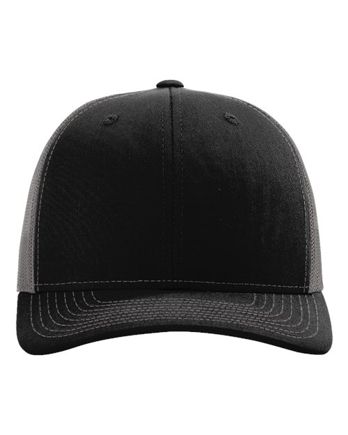 Snapback Trucker Cap - Black/ Charcoal Front
