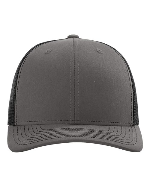Snapback Trucker Cap - Charcoal/ Black Front