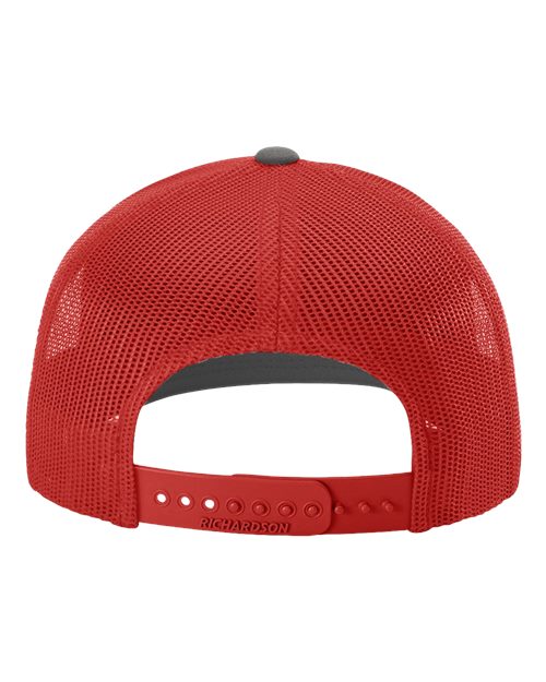 Snapback Trucker Cap - Charcoal/ Red Back