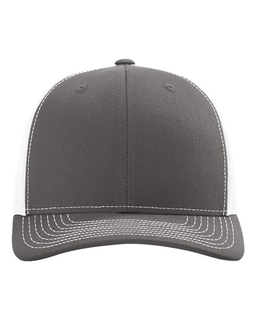 Snapback Trucker Cap - Charcoal/ White Front