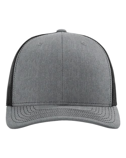 Snapback Trucker Cap - Heather Grey/ Black Front