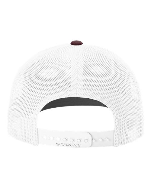 Snapback Trucker Cap - Maroon/ White Back