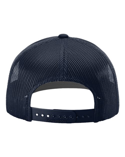 Snapback Trucker Cap - Navy Back
