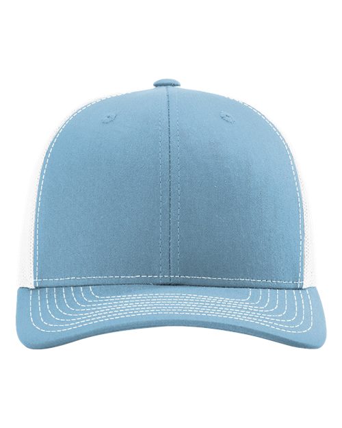 Snapback Trucker Cap - Columbia Blue/ White Front