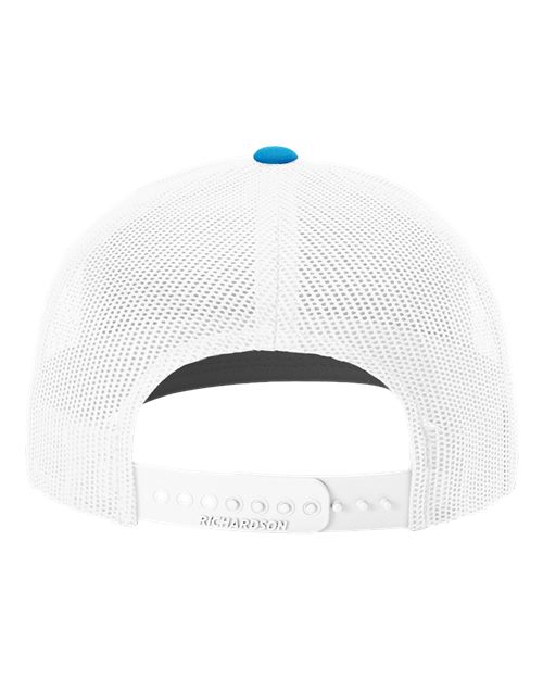 Snapback Trucker Cap - Cyan/ White Back