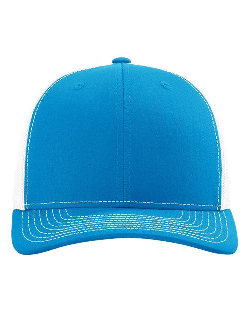 Snapback Trucker Cap - Cyan/ White Front