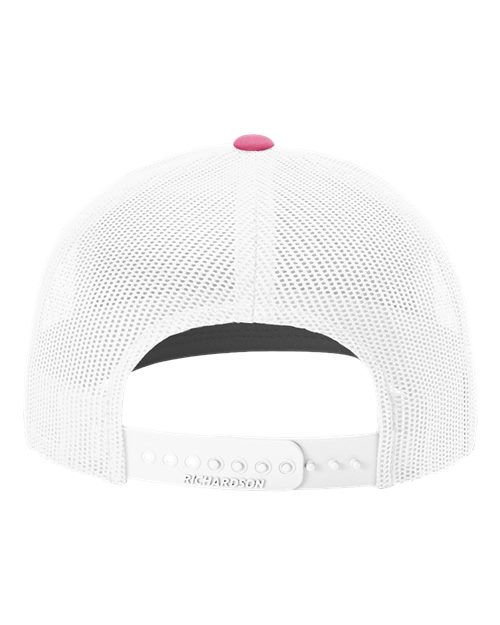Snapback Trucker Cap - Hot Pink/ White Back