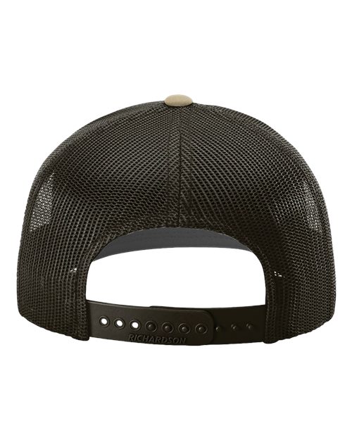 Snapback Trucker Cap - Khaki/ Coffee Back
