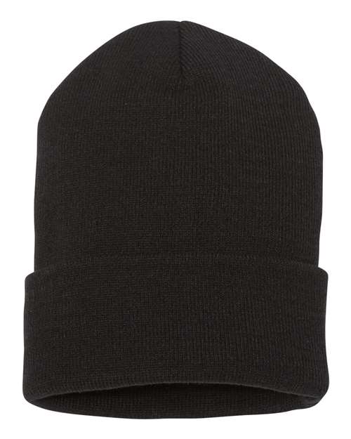 Cuffed Beanie - Black Back