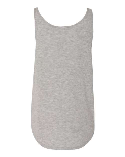 Women's Flowy Tank with Side Slit - Athletic Heather Back