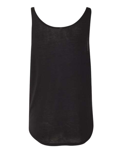 Women's Flowy Tank with Side Slit - Black Back