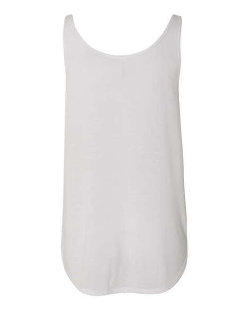 Women's Flowy Tank with Side Slit - White Back