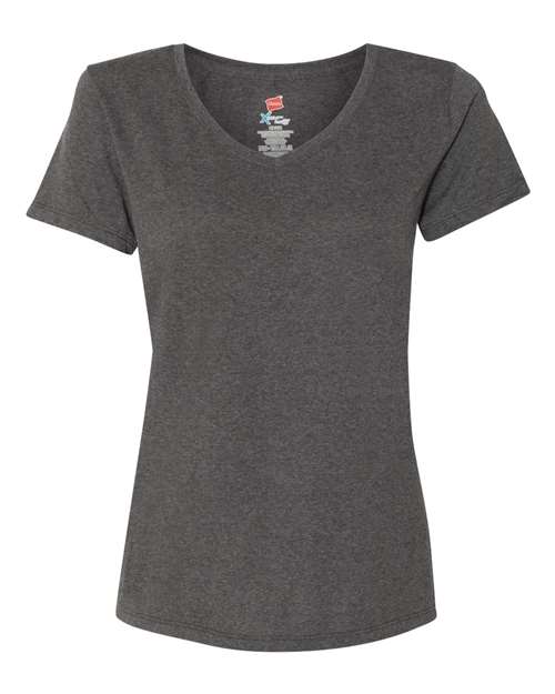 Women's Perfect-T Triblend V-Neck T-Shirt - Slate Triblend Front