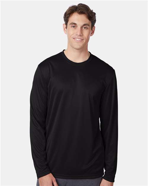 Hanes Unisex Cool DRI® Long Sleeve Performance T-Shirt - Model Front