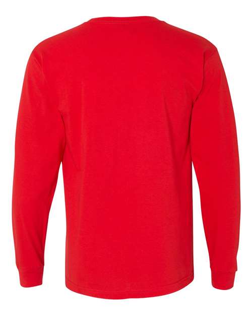 Unisex USA-Made Long Sleeve T-Shirt - Red Back