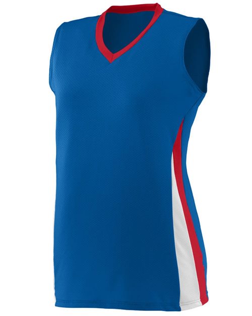 Girls' Tornado Jersey - Power Pink/ Black/ White Front