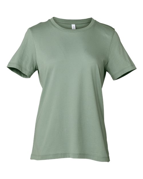 Women’s Relaxed Jersey Tee - Sage Front