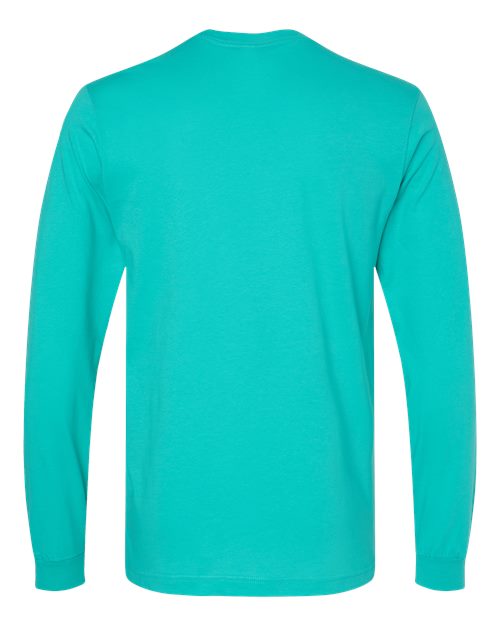 Unisex Jersey Long Sleeve Tee - Teal Back