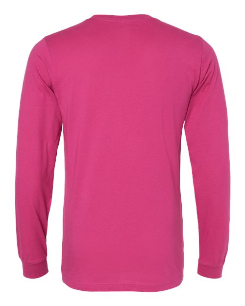 Unisex Jersey Long Sleeve Tee - Berry Back